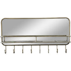 Lustro z półką do łazienki mosiądz antyczny Chic Antique