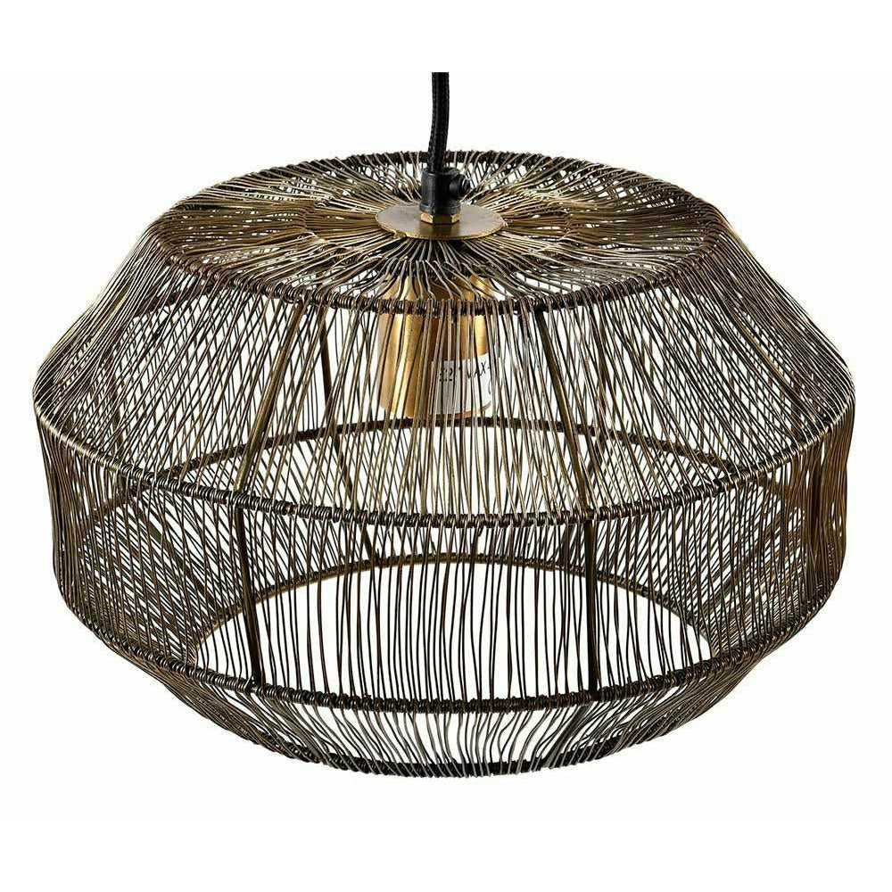 Lampa sufitowa Modern druciana złota 3 Belldeco