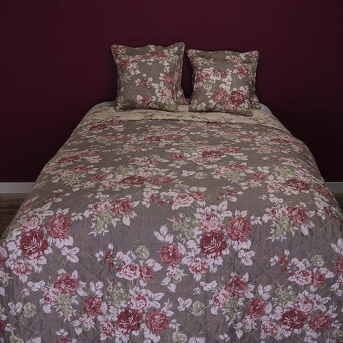 Narzuta na łóżko róże vintage 240 x 260 cm Clayre Eef