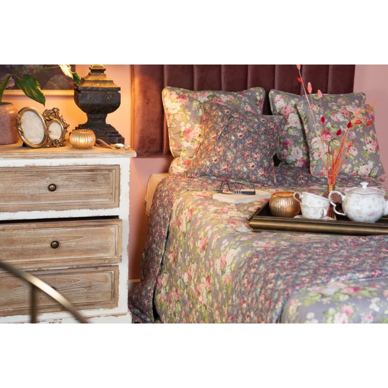 Poduszka kwiaty róże vintage 40 x 40 cm Clayre Eef