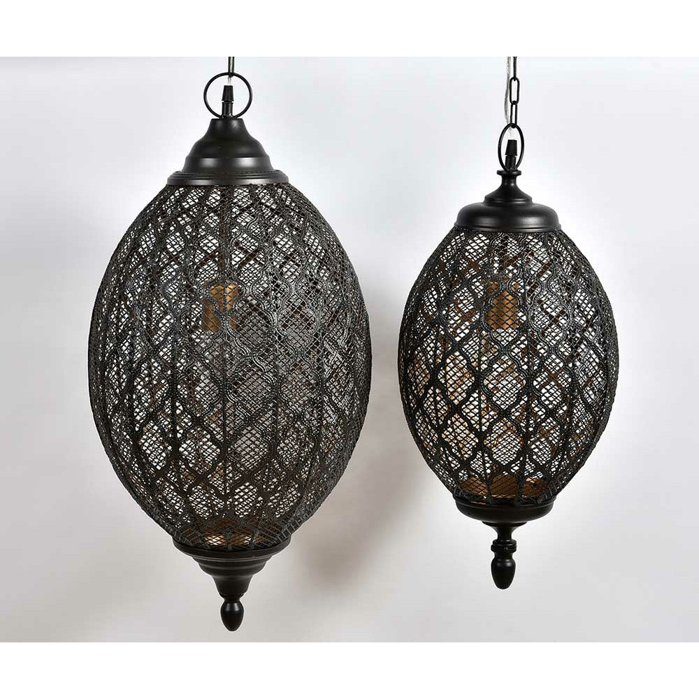 Lampa sufitowa orientalna Nero B mniejsza Belldeco