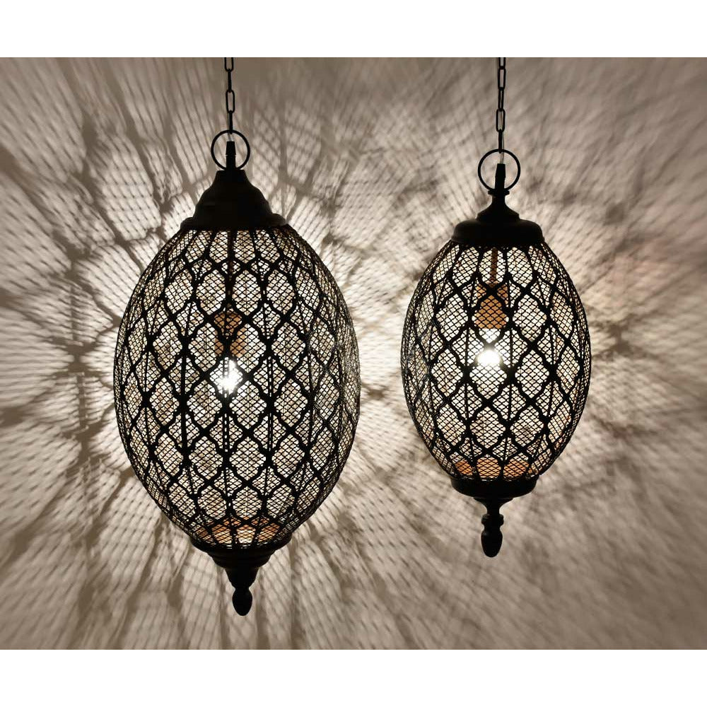 Lampa sufitowa orientalna Nero B mniejsza Belldeco