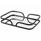 Taca szklana czarna Nero A duża Belldeco