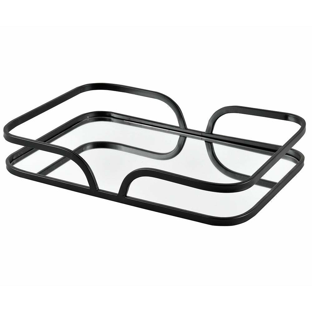 Taca szklana czarna Nero A duża Belldeco
