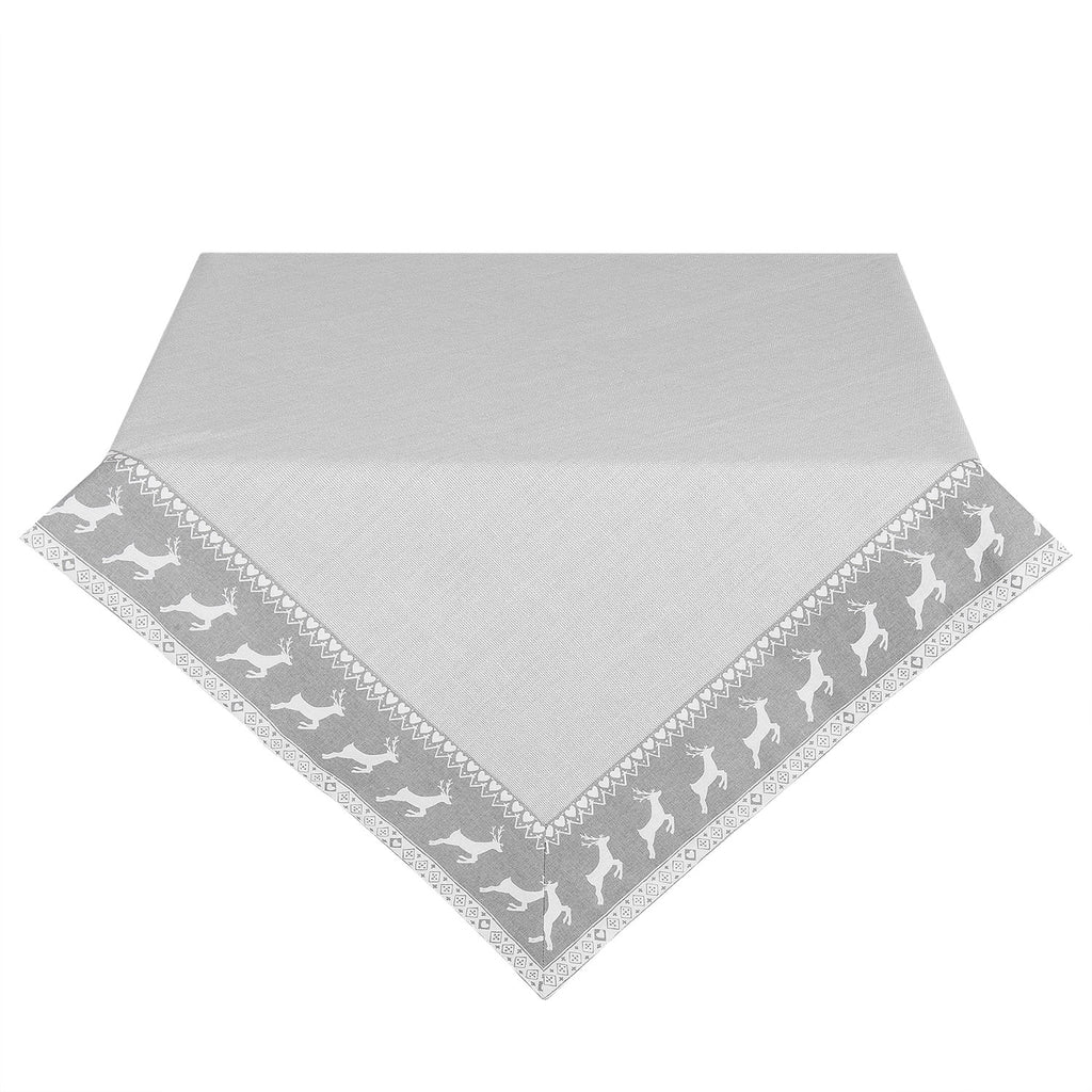 Obrus szary renifery szary 130 x 180 cm CLayre Eef