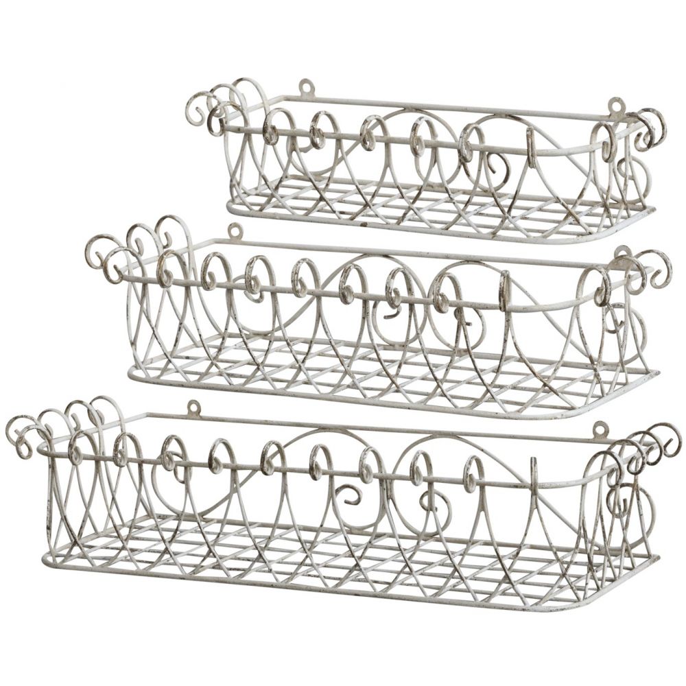 Półki ścienne prowansalskie Chic Antique 3 szt.