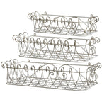 Półki ścienne prowansalskie Chic Antique 3 szt.