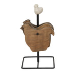 Podkładki drewniane na stojaku kurki Country Clayre Eef