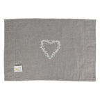 Podkładki bawełniane szare serce kpl. 6 szt. Clayre Eef