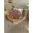 Poduszka muszla brudny róż velvet Clayre Eef