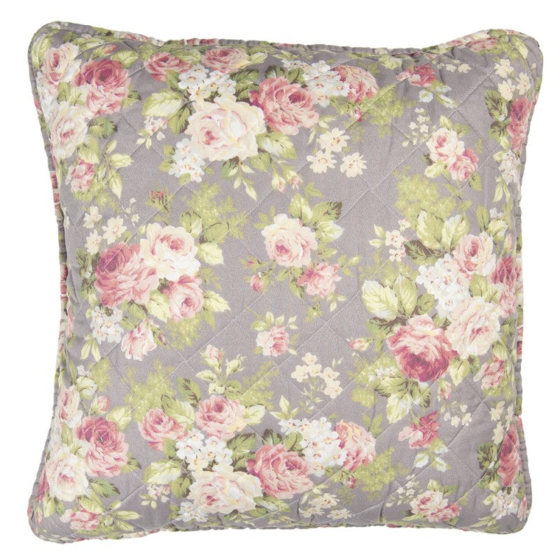 Poduszka kwiaty róże vintage 50 x 50 cm Clayre Eef