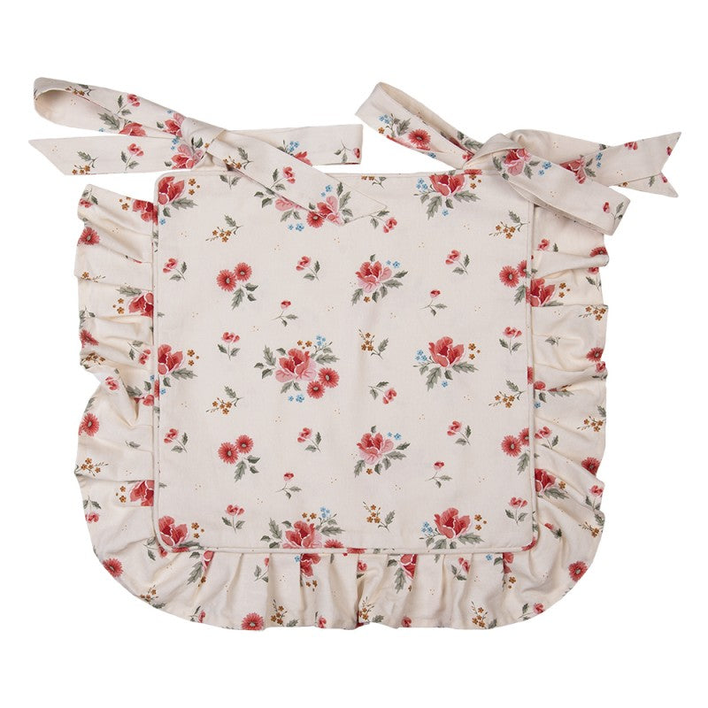 Poduszka na krzesło kremowa w kwiaty  Clayre Eef