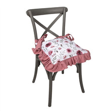 Załaduj obraz do przeglądarki galerii, Poduszka na krzesło peonie kwiaty Clayre Eef
