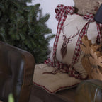 Poduszka na siedzisko świąteczna renifer Clayre Eef