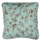 Poduszka kwiaty turkusowe retro 40 x 40 cm Clayre Eef