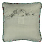 Poduszka kwiaty turkusowe retro 50 x 50 cm Clayre Eef