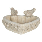 Poidło dla ptaków serce kamienne Clayre Eef