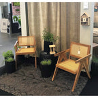 Krzesło Bari proste z plecionką wiedeńską boho 3 Belldeco