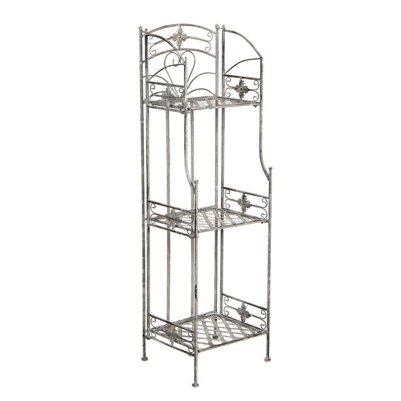 Regał metalowy stojący szary retro Clayre Eef