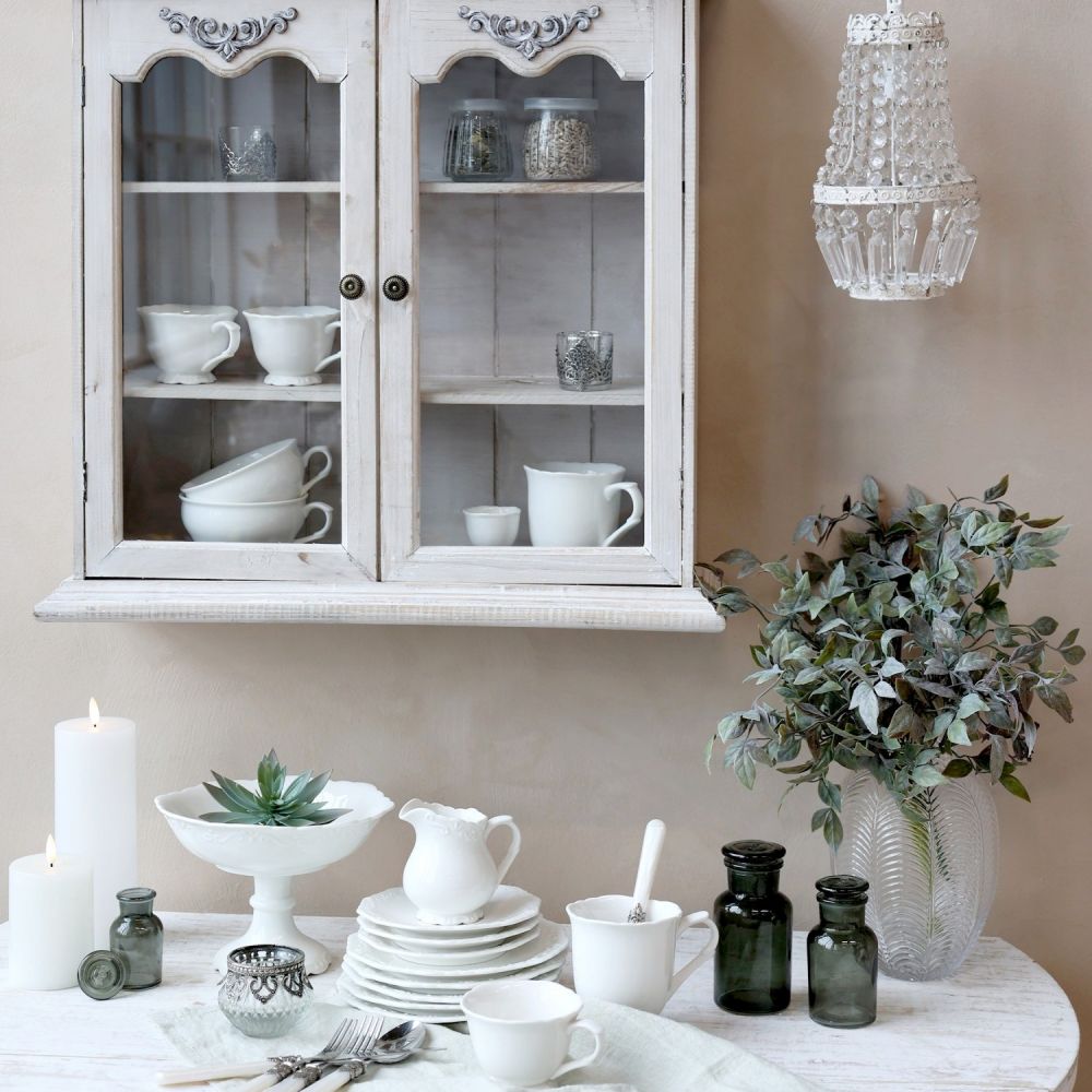 Dzbanek porcelanowy prowansalski Chic Antique biały