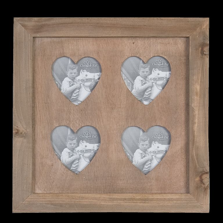 Ramka wisząca na zdjęcia serduszka Clayre Eef