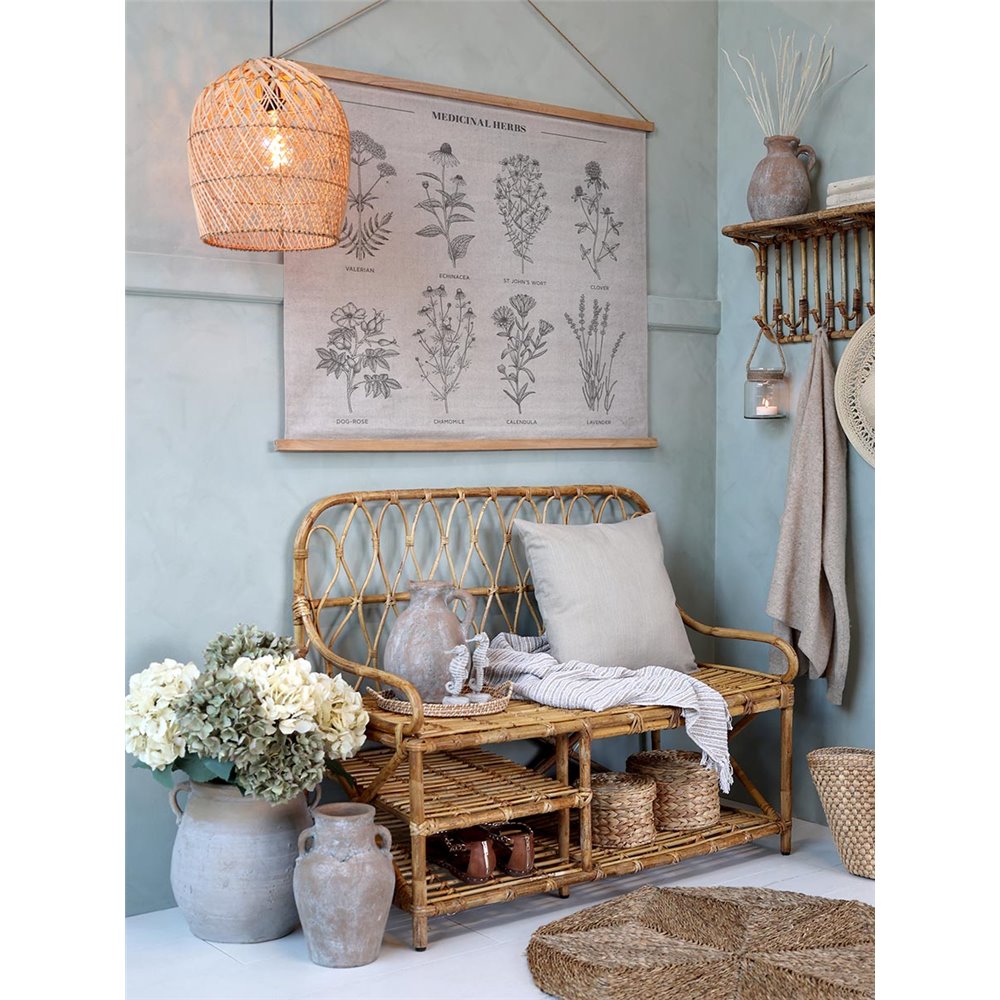 Rattanowa lampa boho Chic Antique B