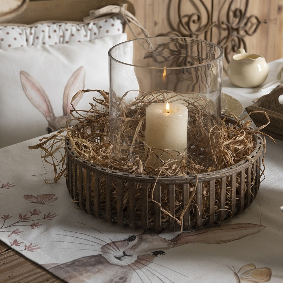 Obrus wielkanocny królik retro 100 x 100 Clayre Eef