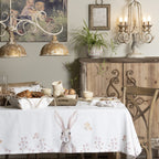 Obrus wielkanocny królik retro 100 x 100 Clayre Eef