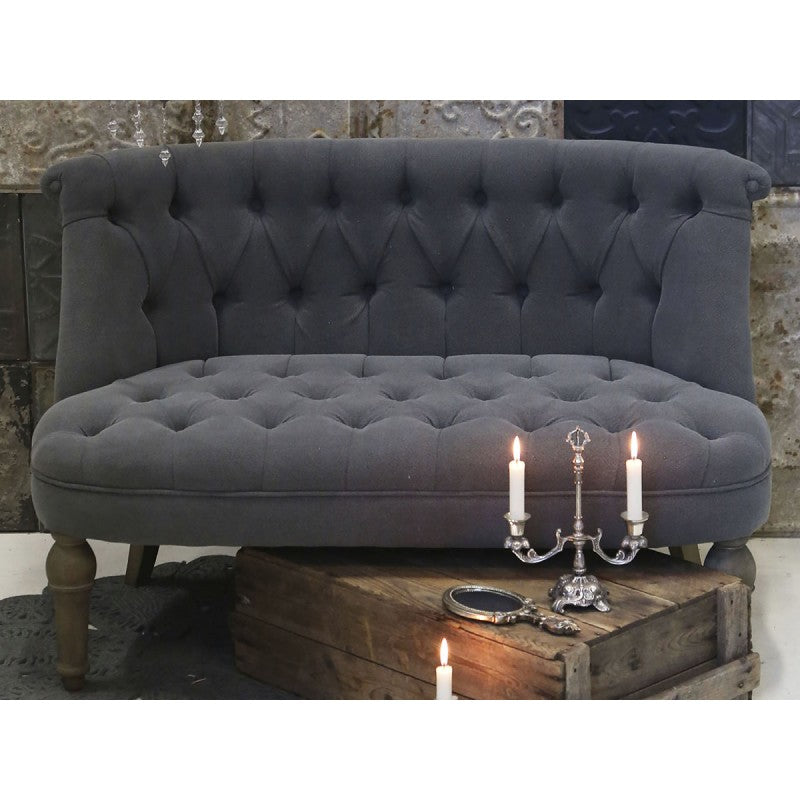 Sofa tapicerowana szara Chic Antique