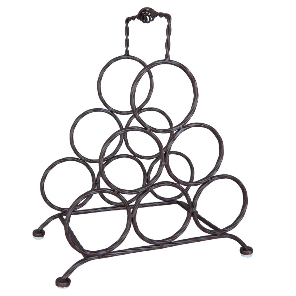 Stojak Na Wino retro brązowy clayre Eef