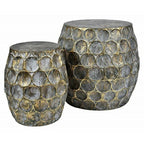 Stołek gold Line 2 szt. metalowe Belldeco