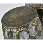 Stołek gold Line 2 szt. metalowe Belldeco