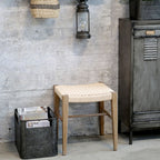 Stołek z plecionym siedziskiem Chic Antique Limoges