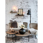 Stolik kawowy okrągły z rzeźbieniami Chic Antique mały