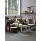 Stolik kawowy Chic Antique na kółkach kremowy