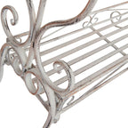 Stojak na ręczniki łazienkowe metalowy biały Clayre Eef