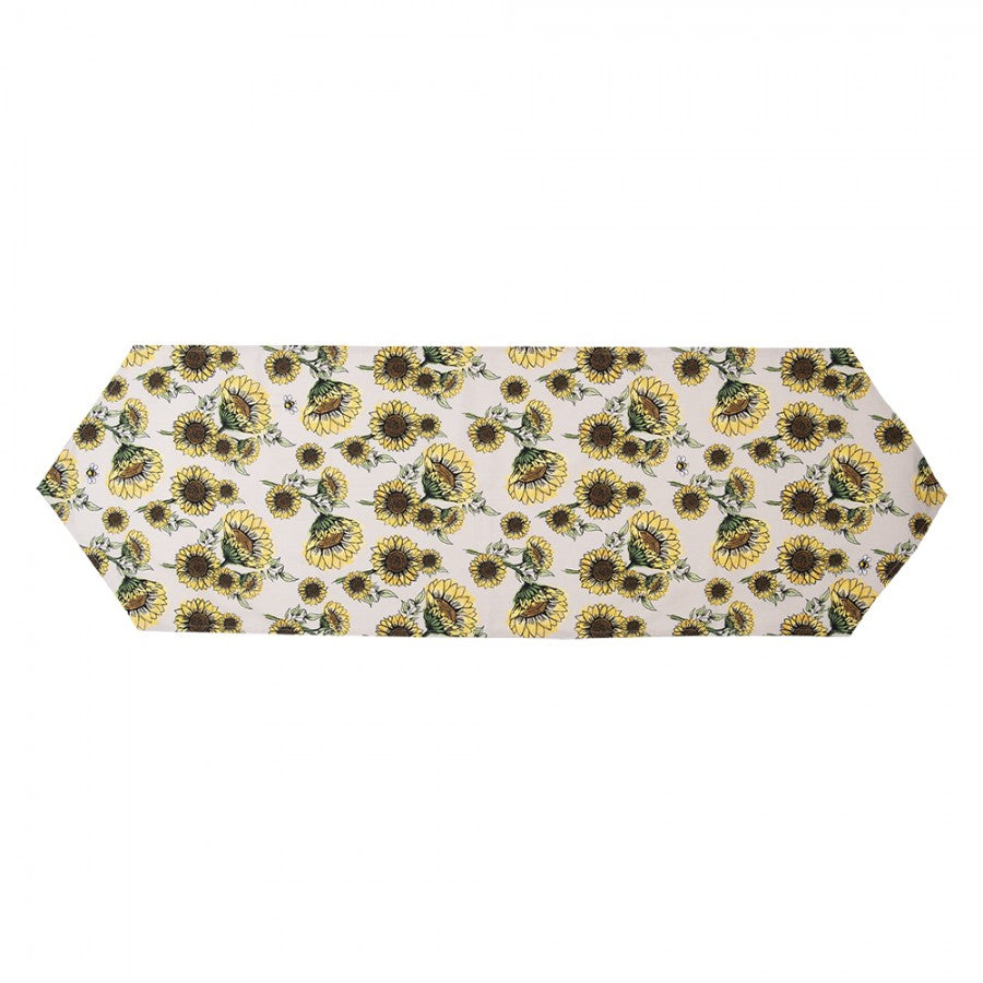 Bieżnik bawełniany słoneczniki 50 x 160 cm Clayre Eef