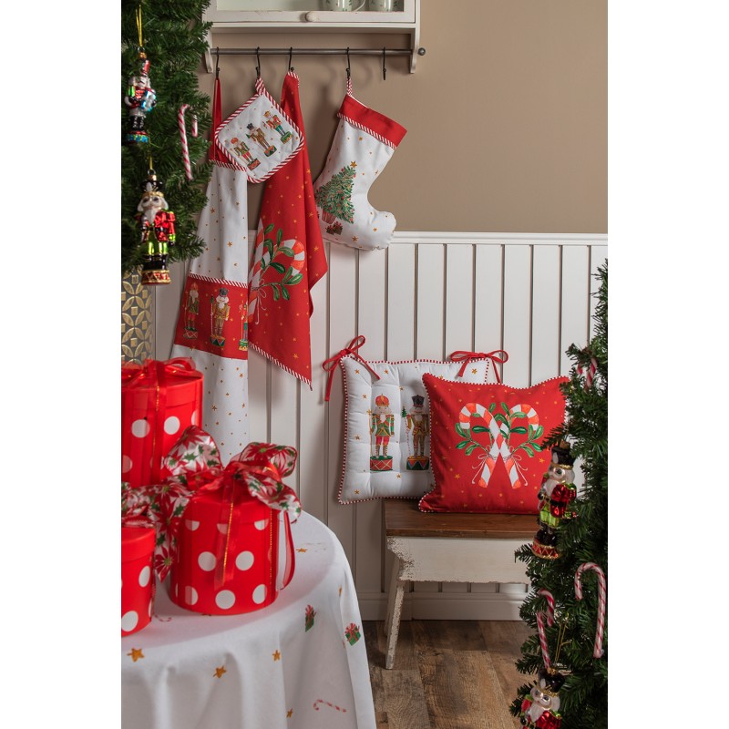 Poduszka dziadek do orzechów świąteczna Clayre Eef