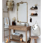 Szklany pojemnik na mydło bursztynowy B Chic Antique