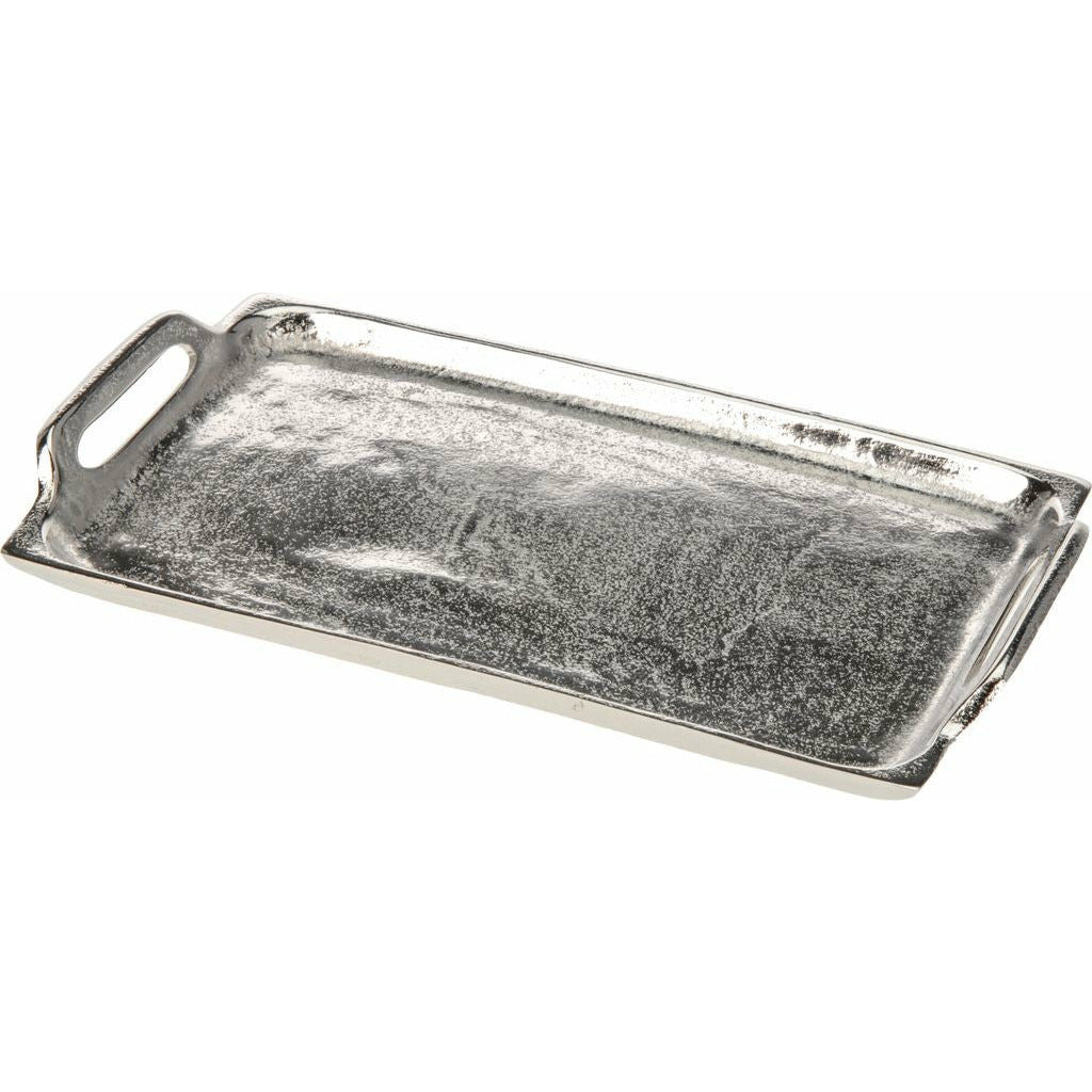 Taca , pateraz aluminiowa nowoczesna srebrna.