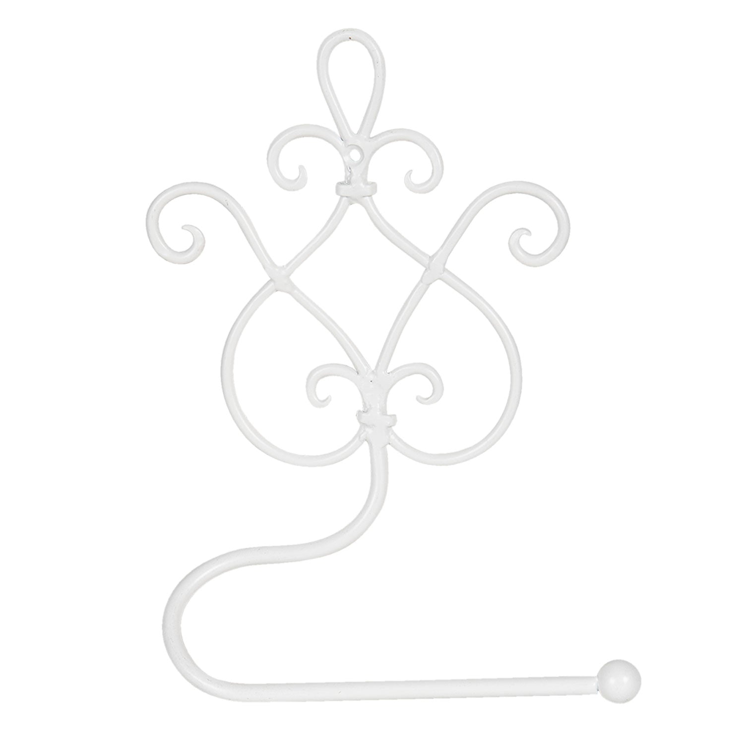 Uchwyt na papier toaletowy biały Clayre Eef