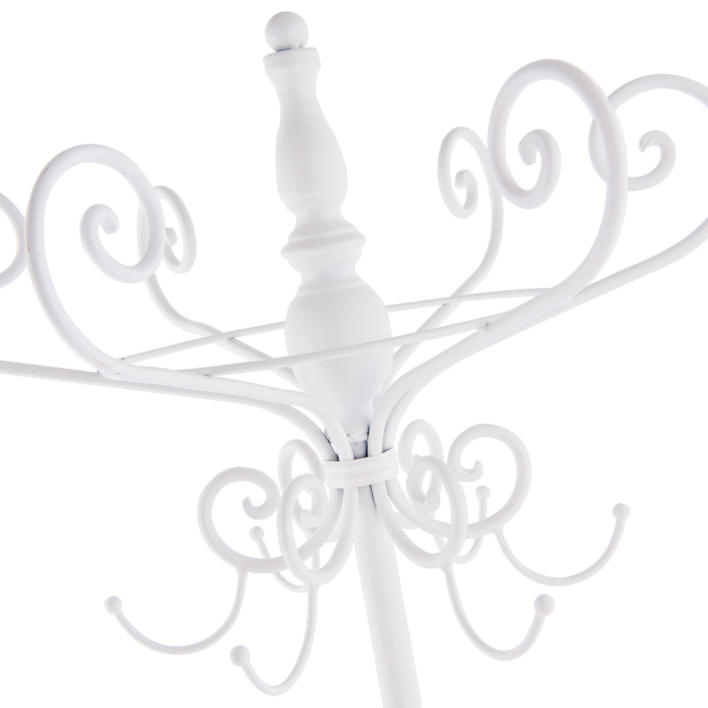 Wieszak stojący metalowy biały Clayre Eef