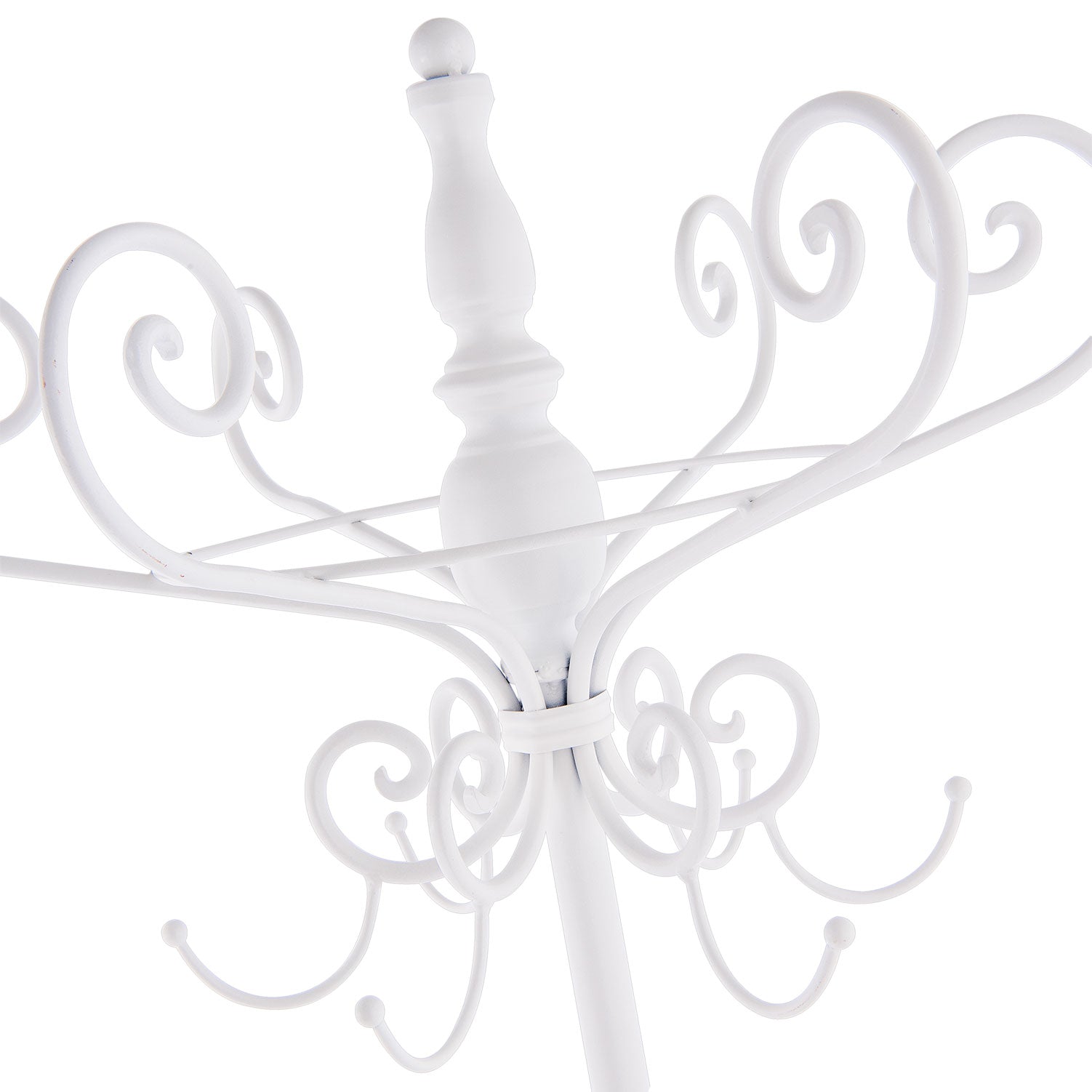 Wieszak stojący metalowy biały Clayre Eef