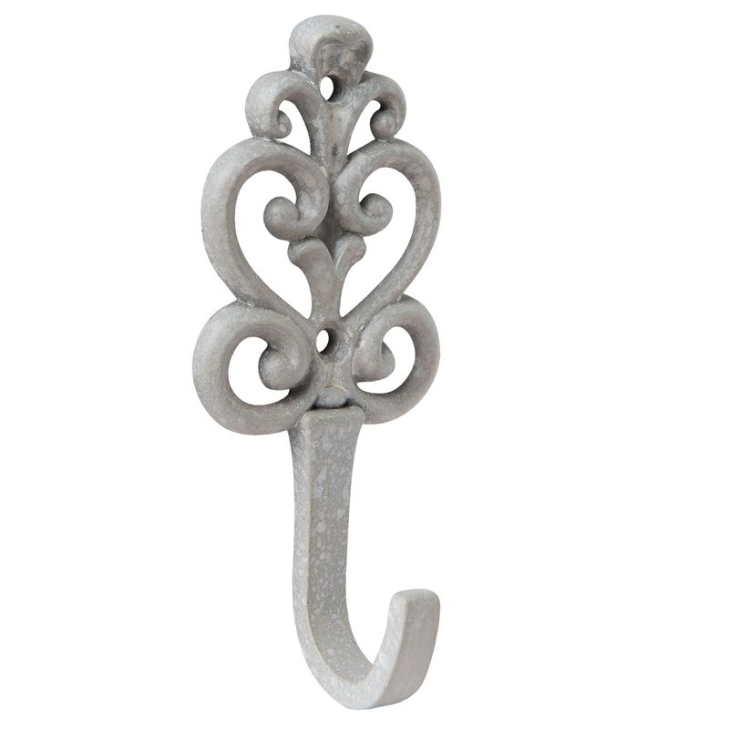 Wieszak na ręczniki żeliwny szary Clayre Eef