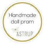 Wózek Doll Pram - Rattan Rose by Astrup