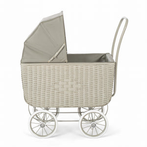 Wózek Doll Pram - Rattan grey by Astrup