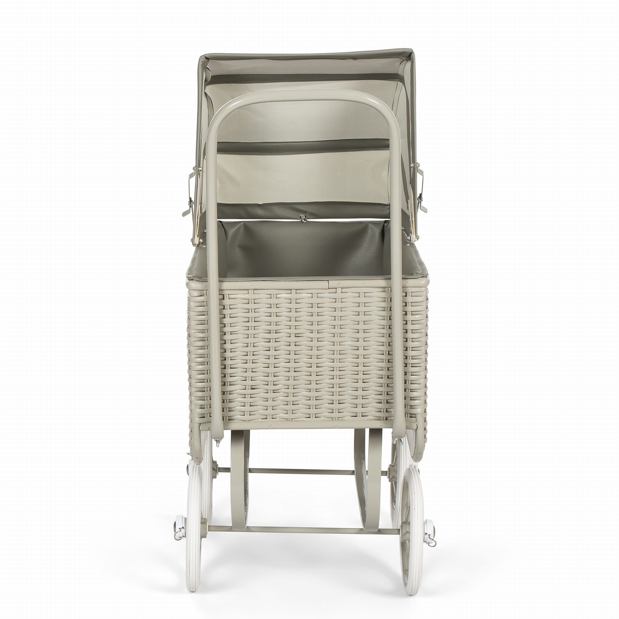 Wózek Doll Pram - Rattan grey by Astrup