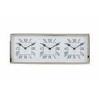 Zegal srebrny nikiel stojący 3 czasowy Light Living