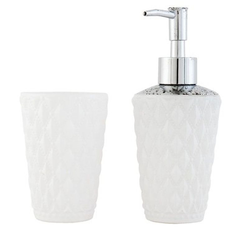 Zestaw łazienkowy biały nowoczesny Clayre Eef