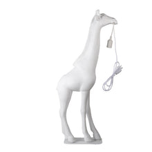 Załaduj obraz do przeglądarki galerii, Lampa podłogowa Żyrafa biała art deco Clayre Eef
